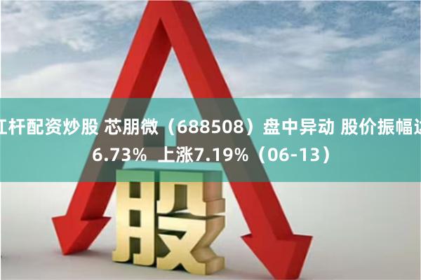 杠杆配资炒股 芯朋微（688508）盘中异动 股价振幅达6.73%  上涨7.19%（06-13）