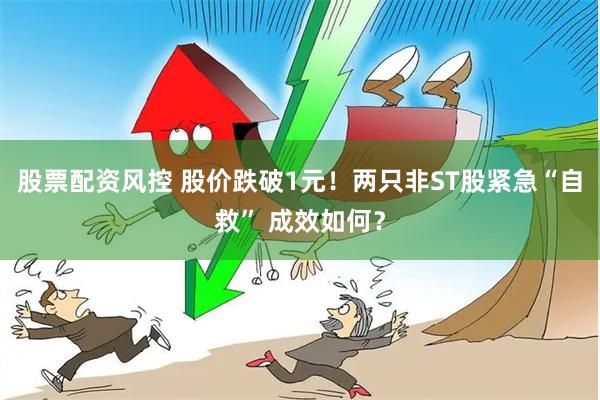 股票配资风控 股价跌破1元！两只非ST股紧急“自救” 成效如何？