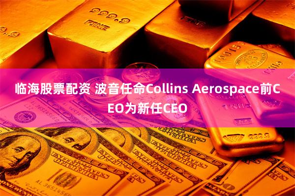 临海股票配资 波音任命Collins Aerospace前CEO为新任CEO